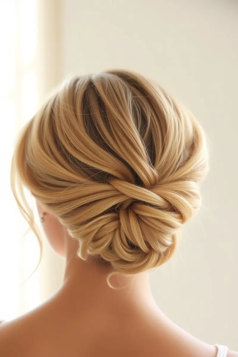 10. The Soft & Textured Low Bun