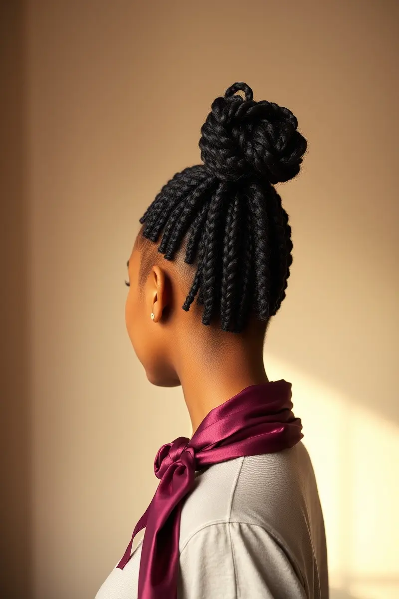 2. Versatile Loc Ponytails & Buns