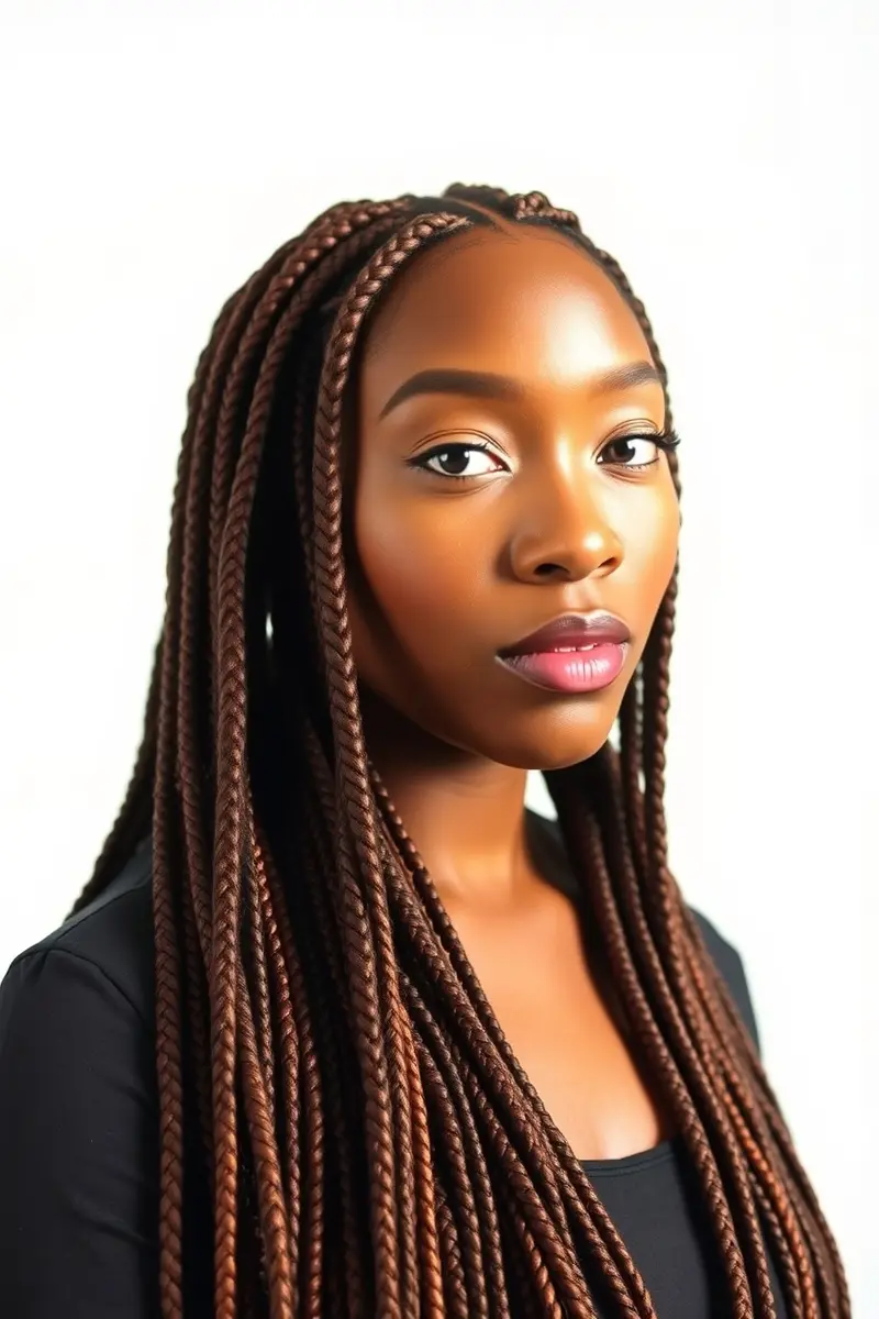 3. Braided Loc Styles (Cornrows, Box Braids)