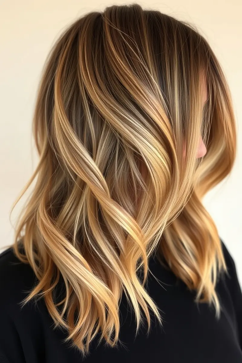 3. Wavy Lob (Long Bob)