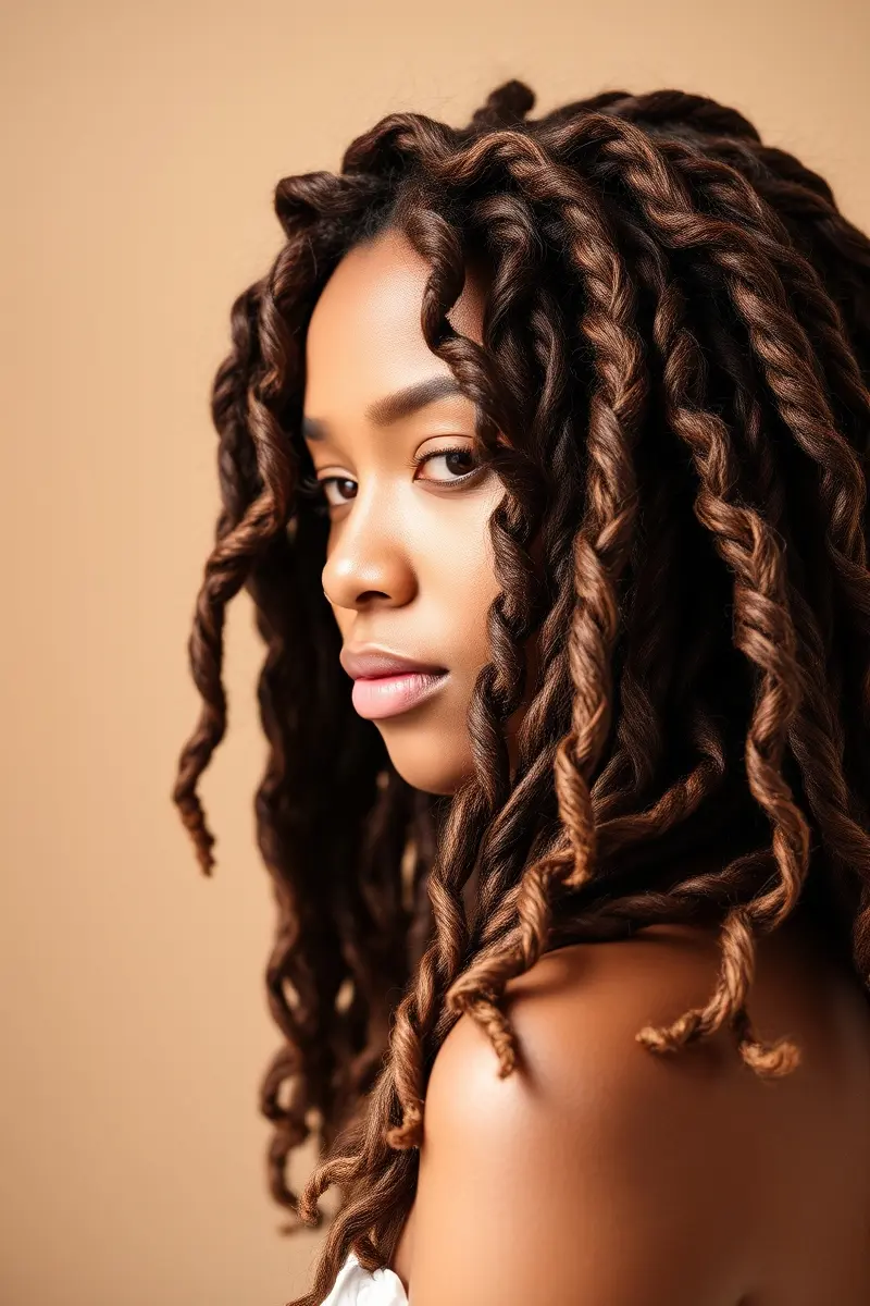 4. Bohemian & Wavy Locs