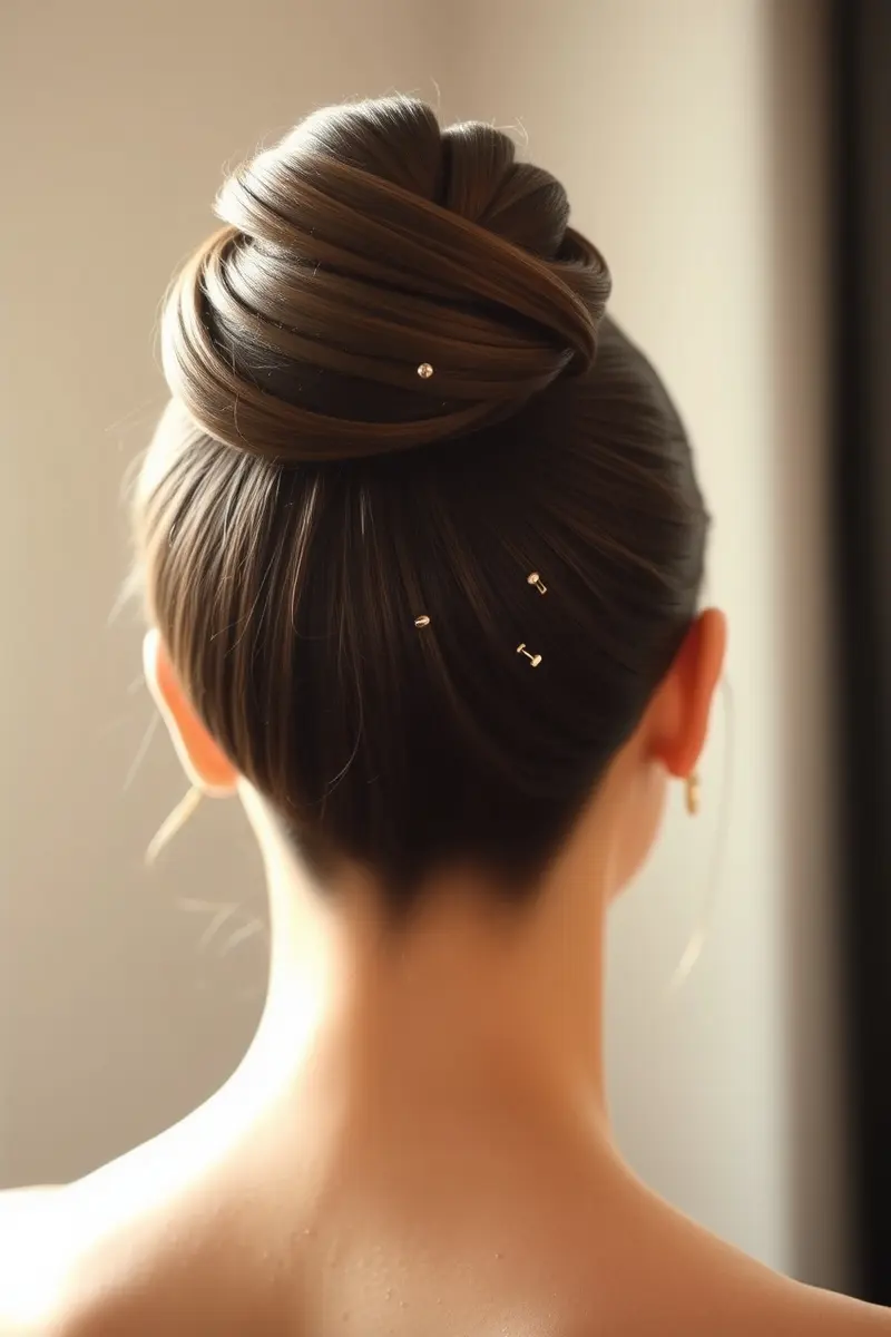 4. Sleek High Bun