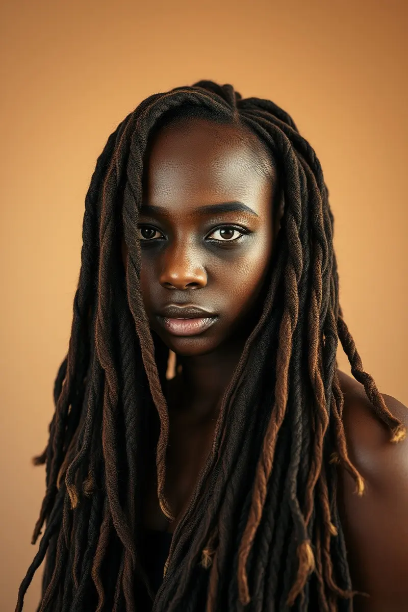5. Distressed Faux Locs: Artfully Undone