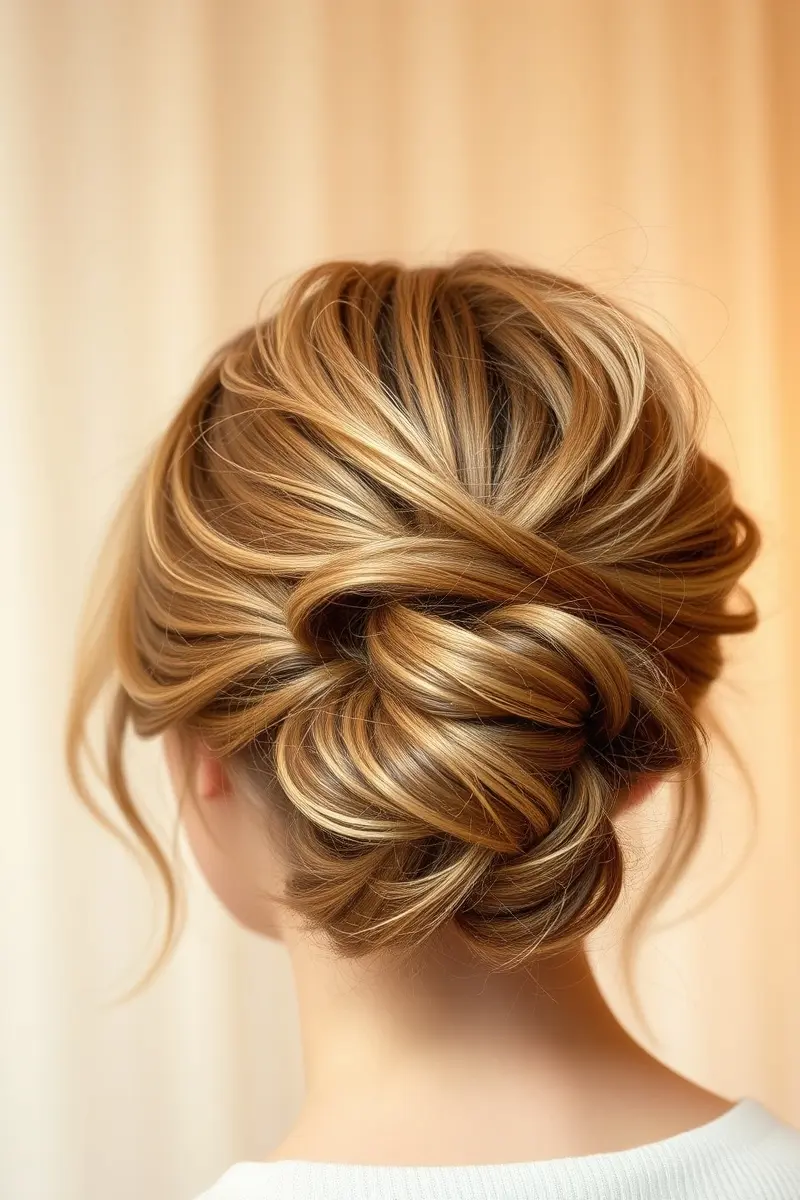 5. The Romantic Messy Bun or Updo