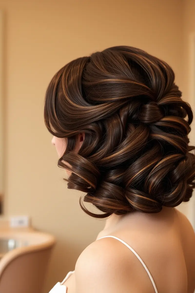 5. Vintage Glamour: Waves and Rolls