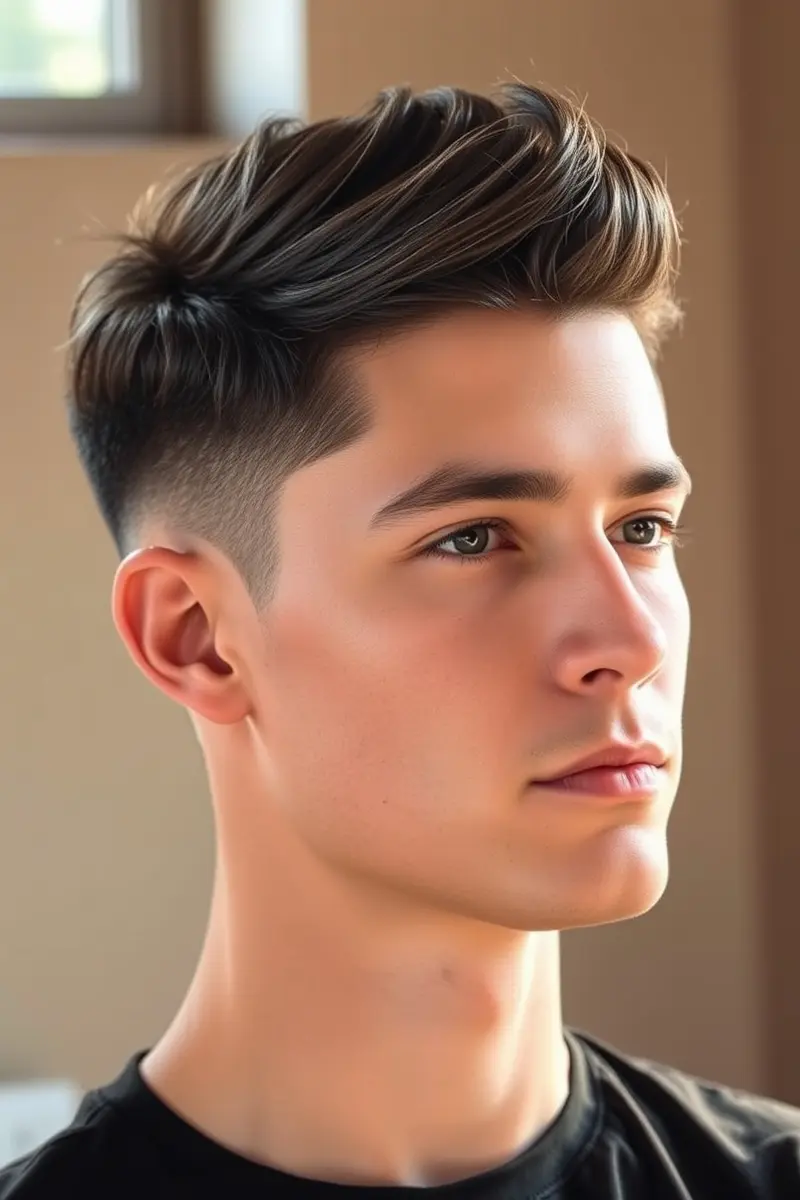 7. The Defined Temple Fade (Temp Fade)