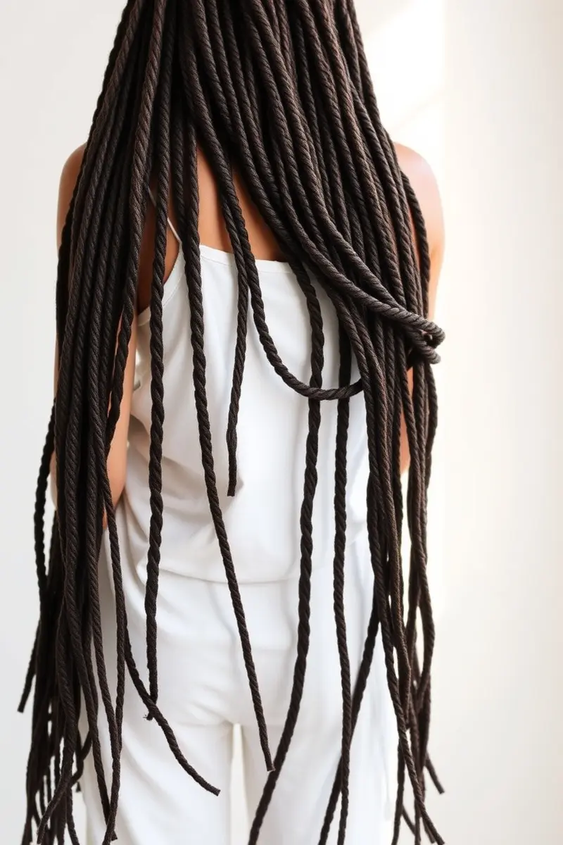 8. Long & Luscious Faux Locs: Dramatic Length