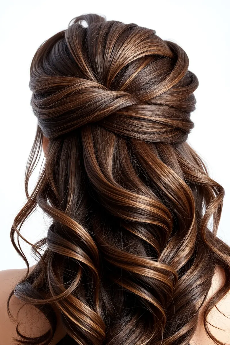 8. Voluminous Half-Up, Half-Down Updo