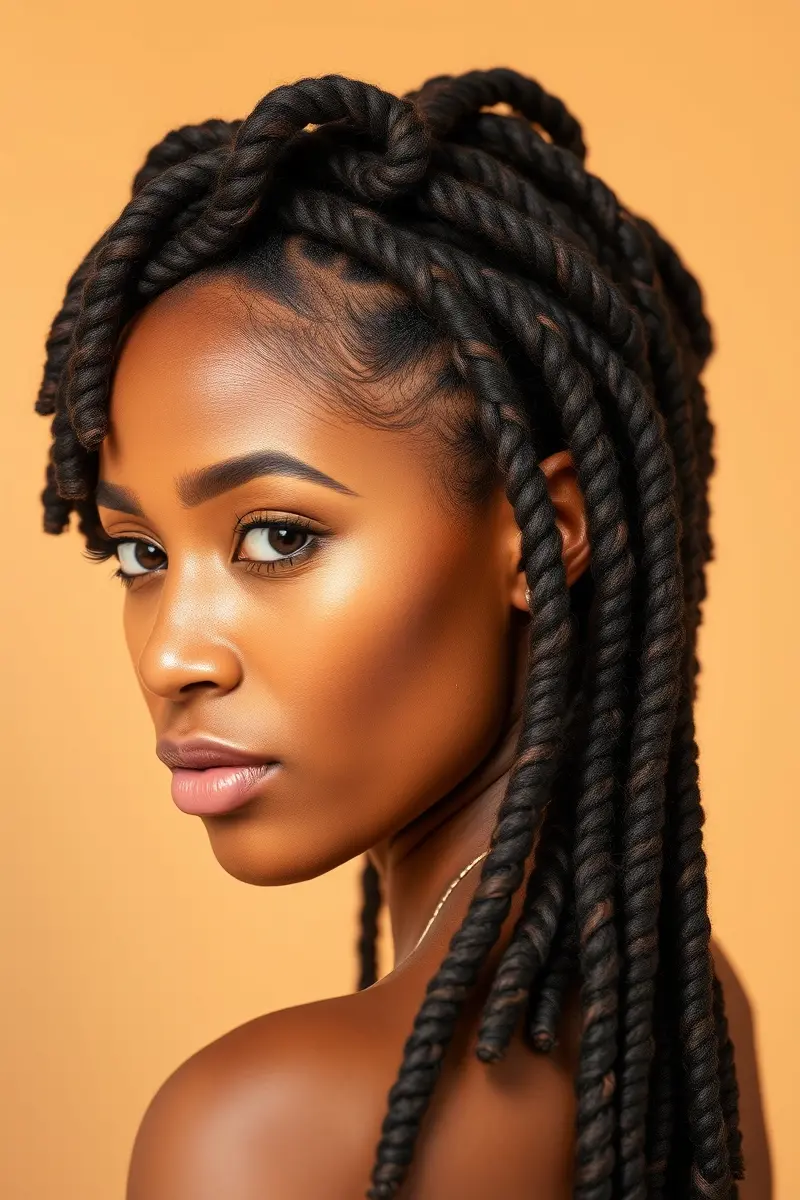 9. Barrel Twist Loc Styles