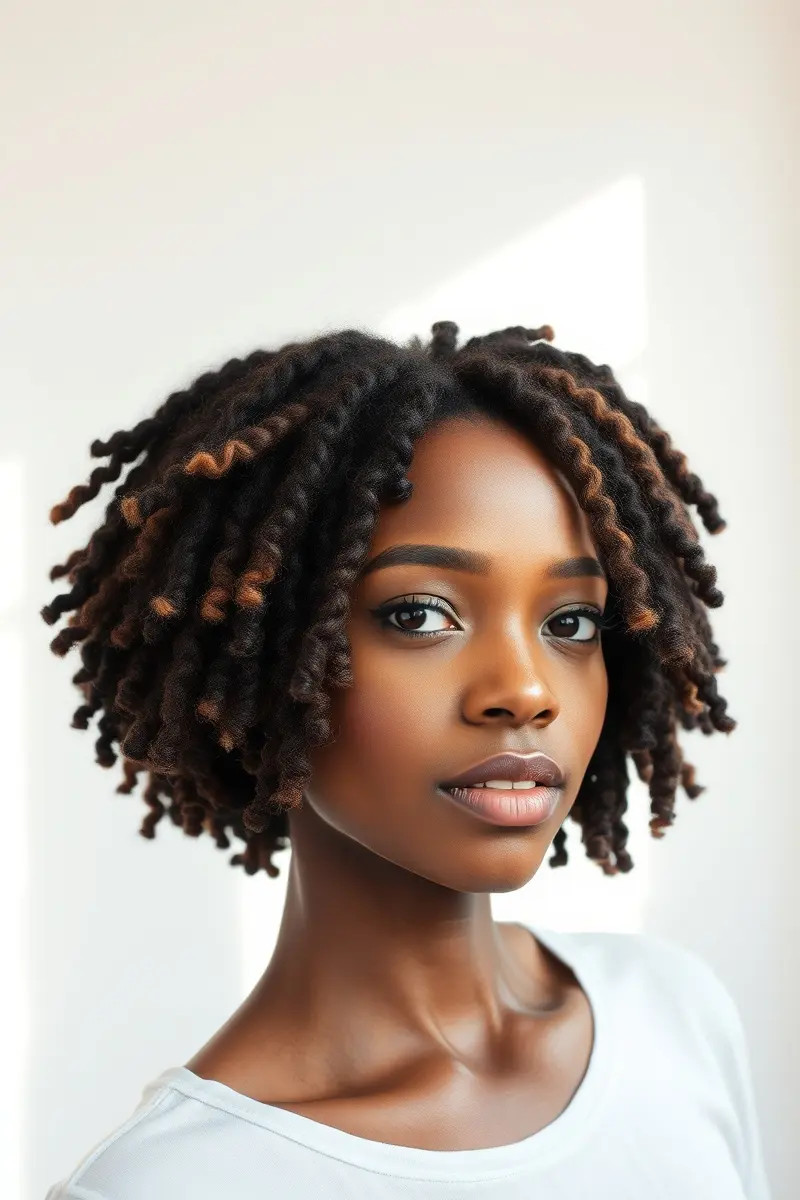 9. Chic Bob Faux Locs: Short and Sassy