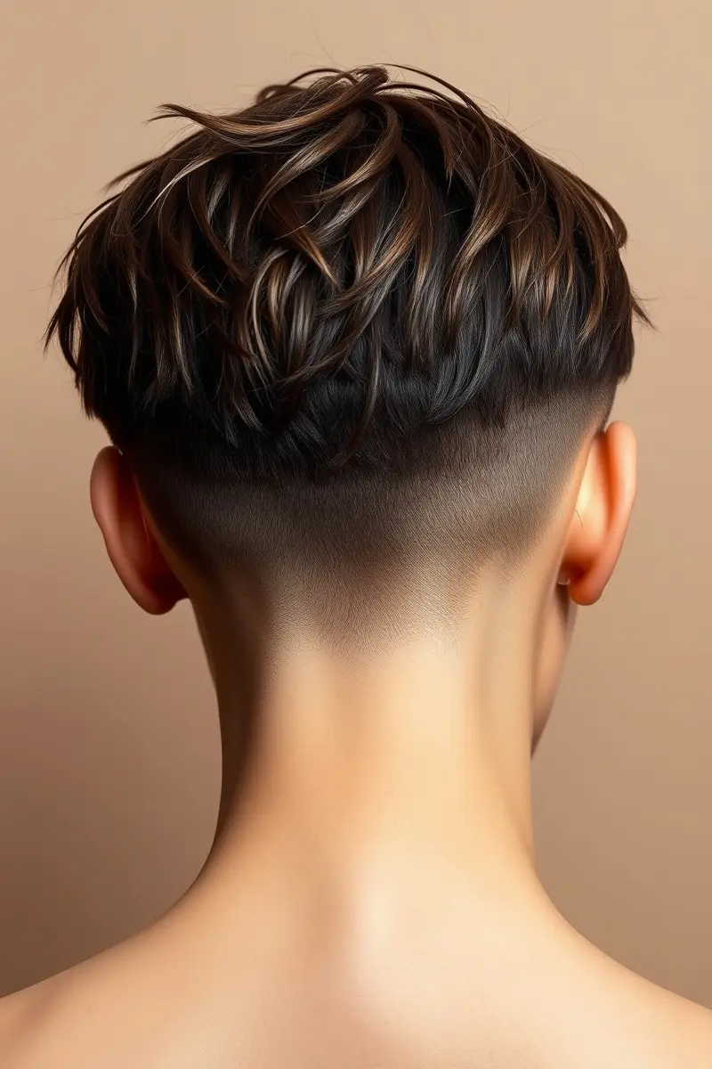 Edgy Shaved Side Pixie