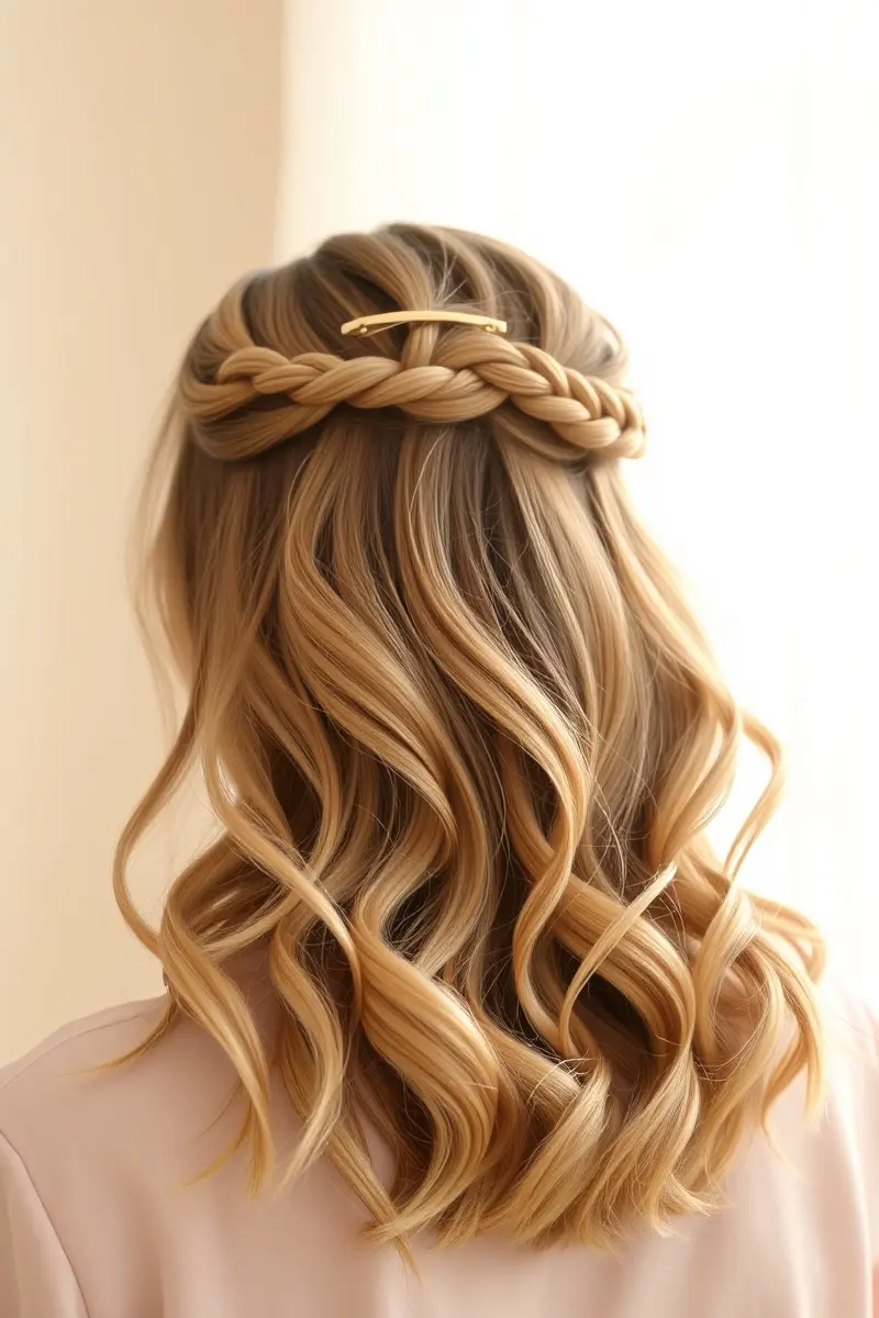 Half-Up, Half-Down Elegance