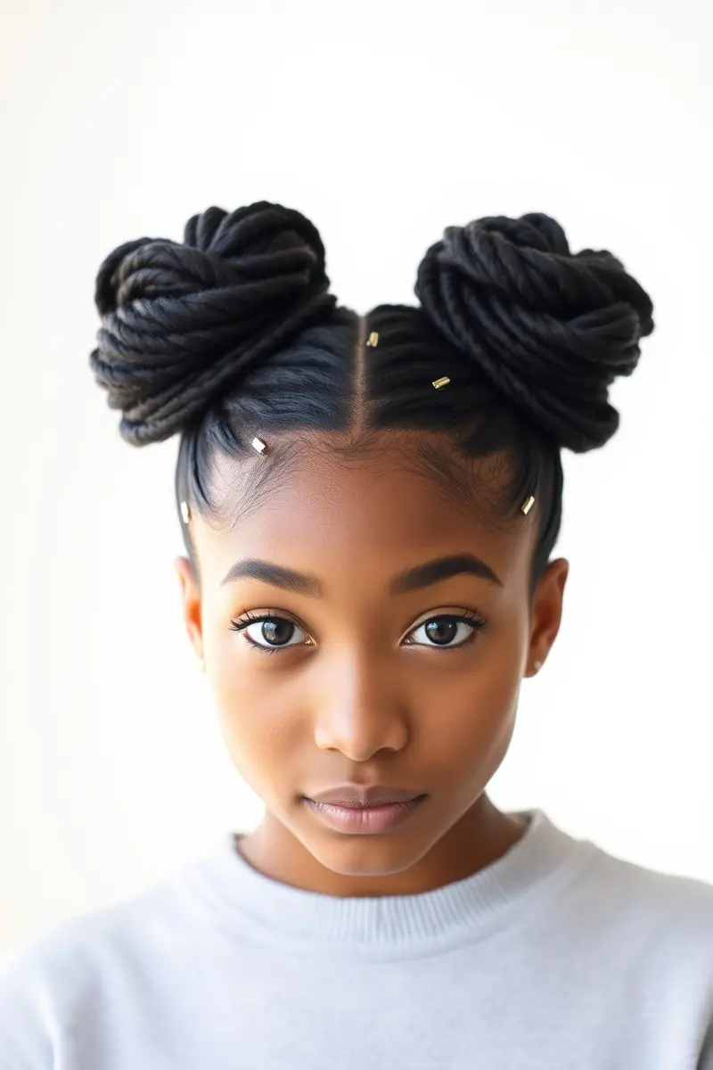 Idea 10: Playful Space Buns