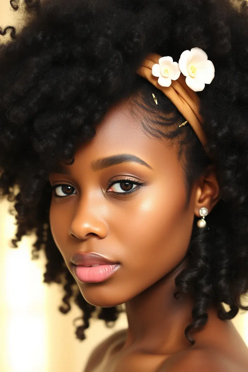 Idea 12: Accessorized Afros
