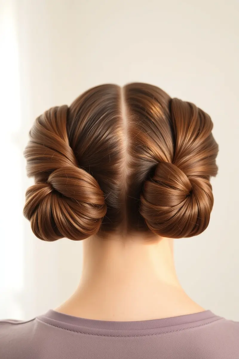 Idea 2: Playful Space Buns and Pigtails