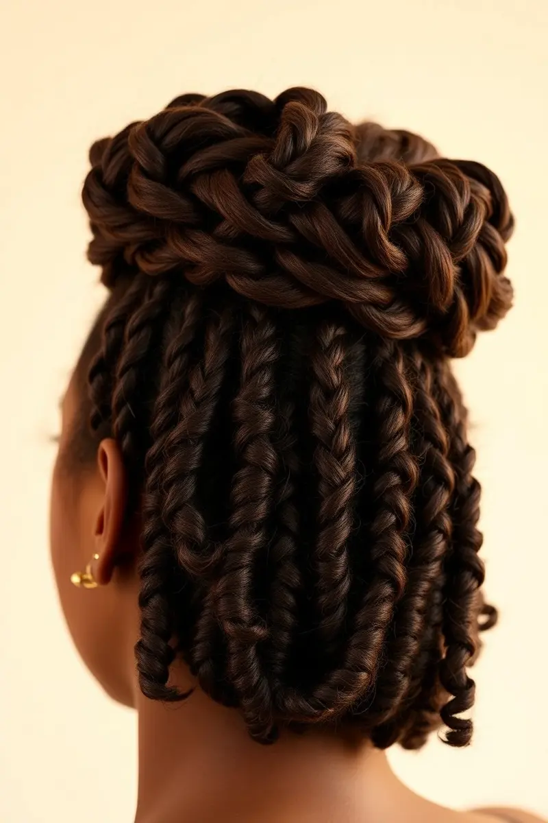 Idea 3: Elegant Updo with Braids