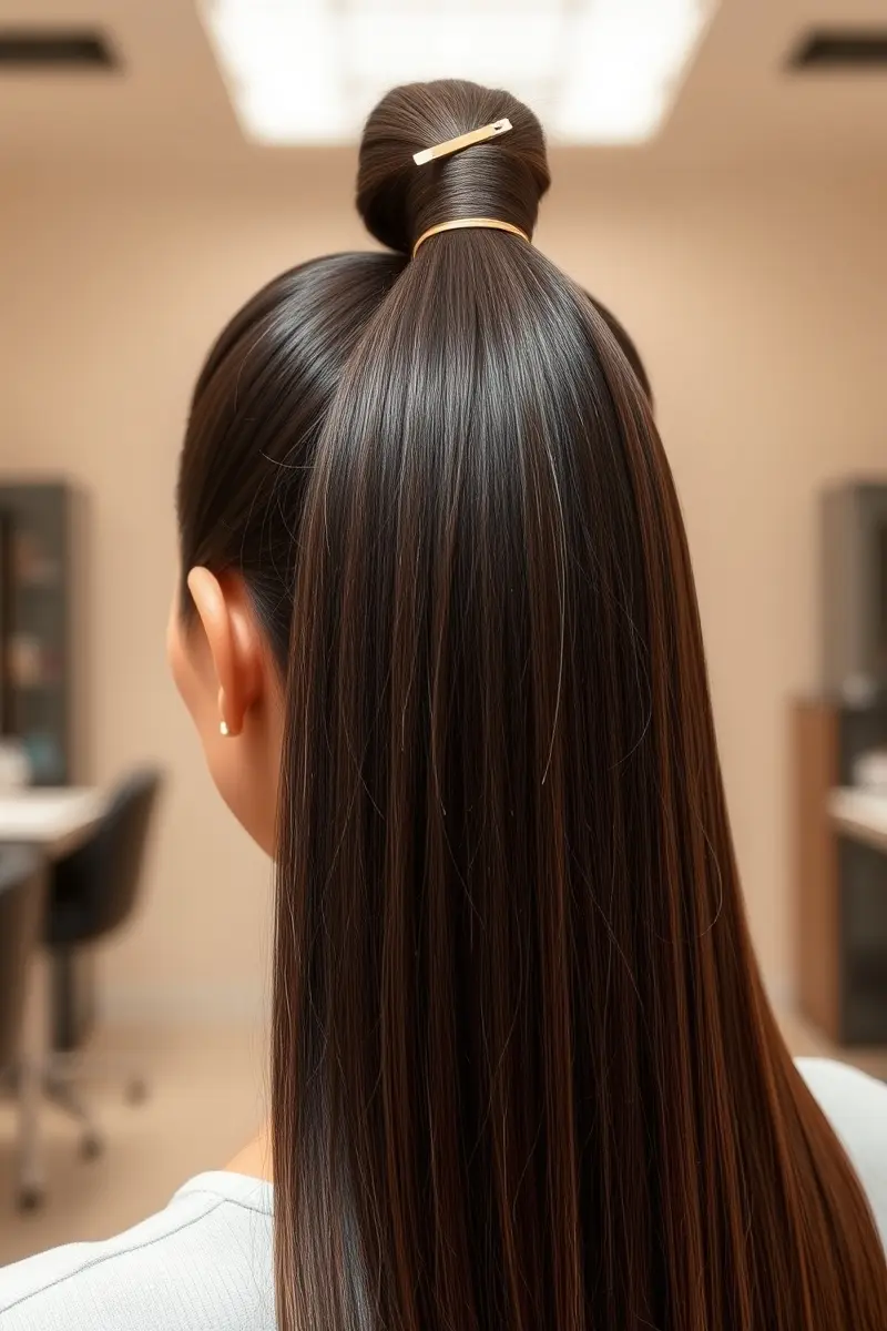 Idea 3: Sleek High Ponytail