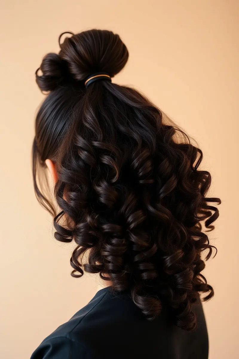 Idea 4: Chic Puff or Ponytail