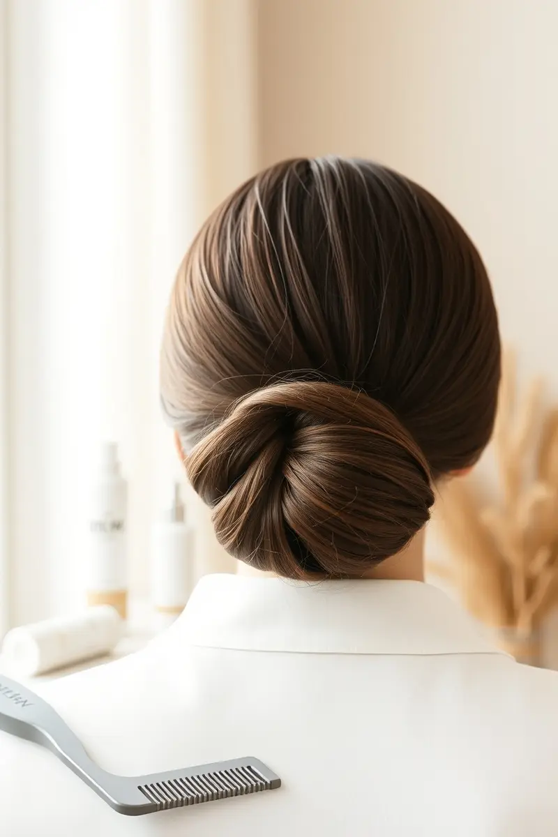 1. The Classic Low Bun
