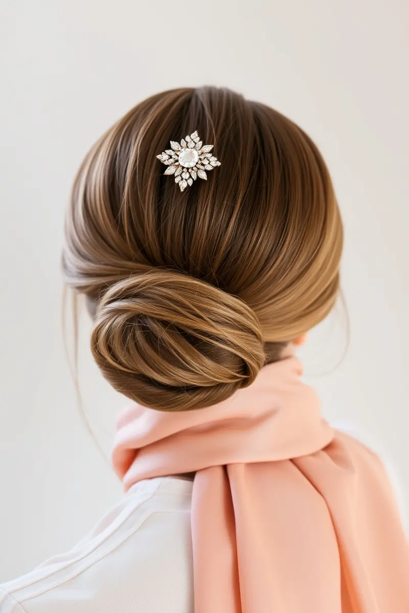 15. Accessorized Bun