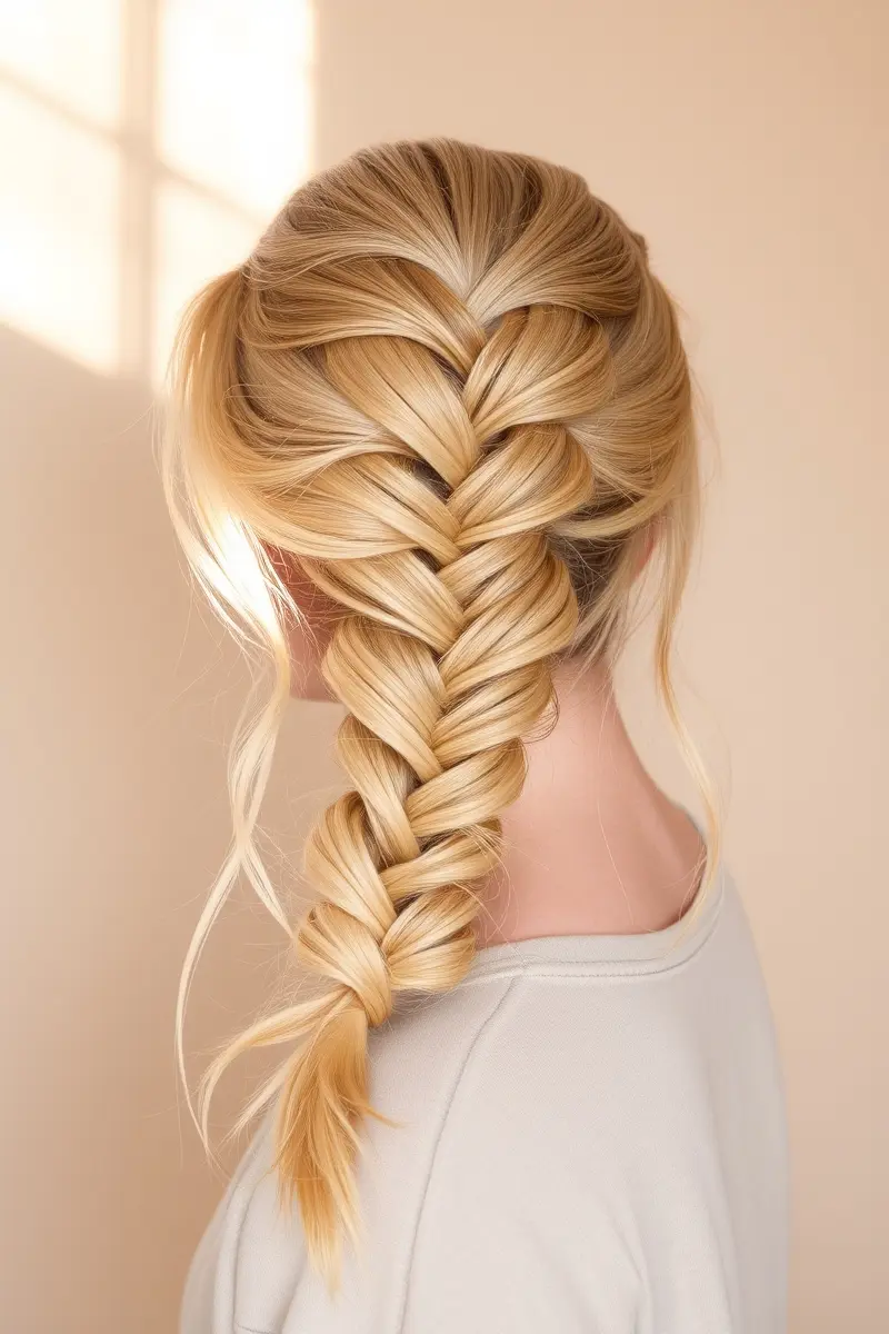 2. The Bold Dutch Braid