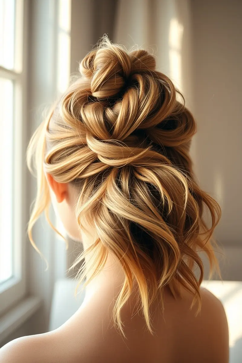3. Effortless Messy Bun