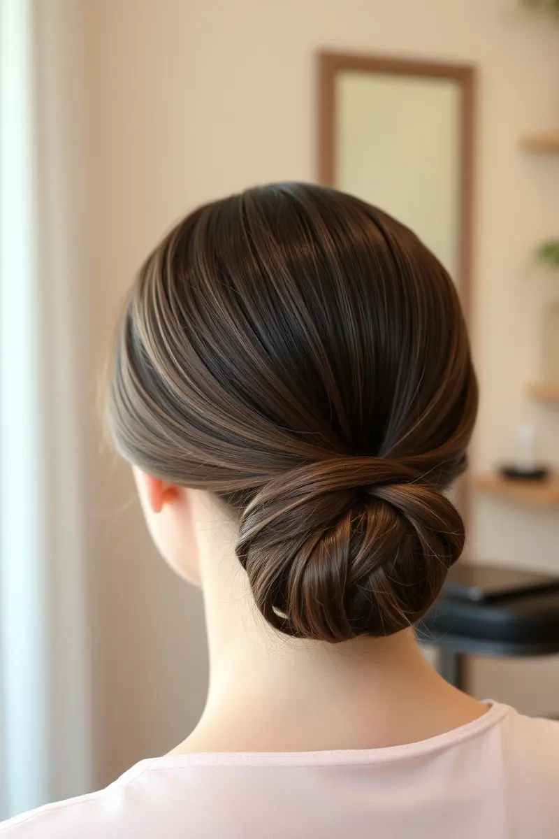 4. Sleek Ballerina Bun