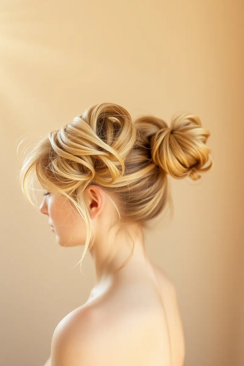 7. Playful Space Buns