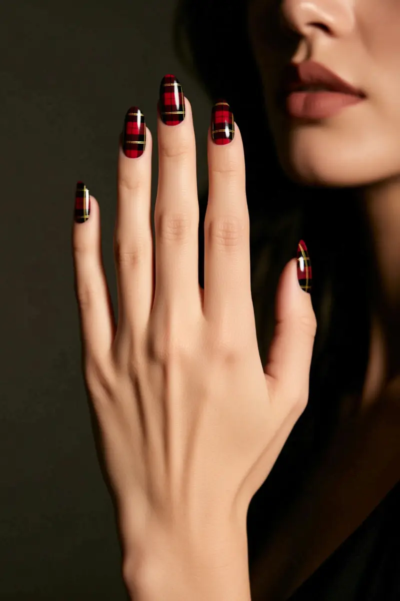 10. Moody Black & Red Plaid