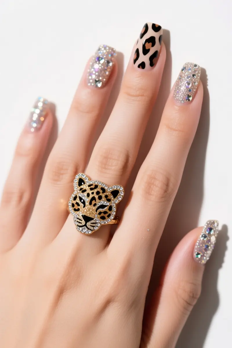 11. Glitter & Embellished Animal Prints