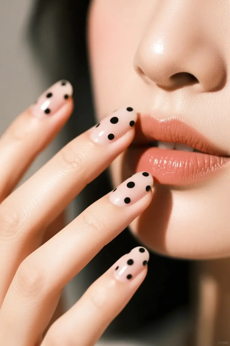 11. Short Round: Subtle Black Dot Art