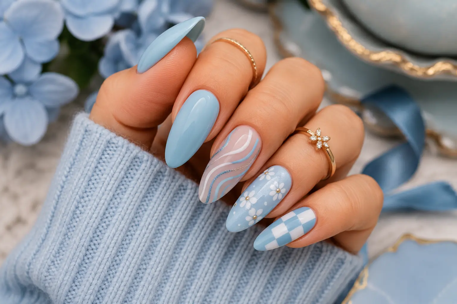 12 Trendy Baby Blue Nail Designs Fresh Ideas & Cute Inspo For Modern Women