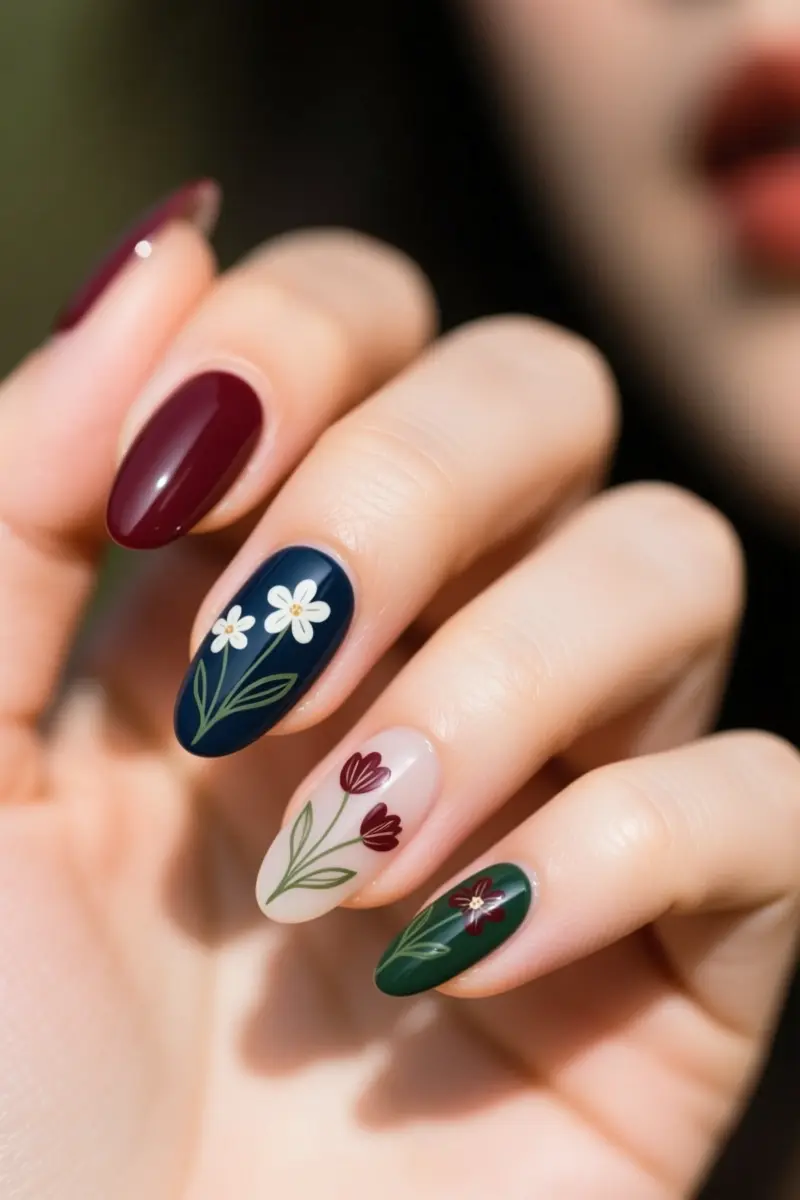 12. Moody Floral Decals