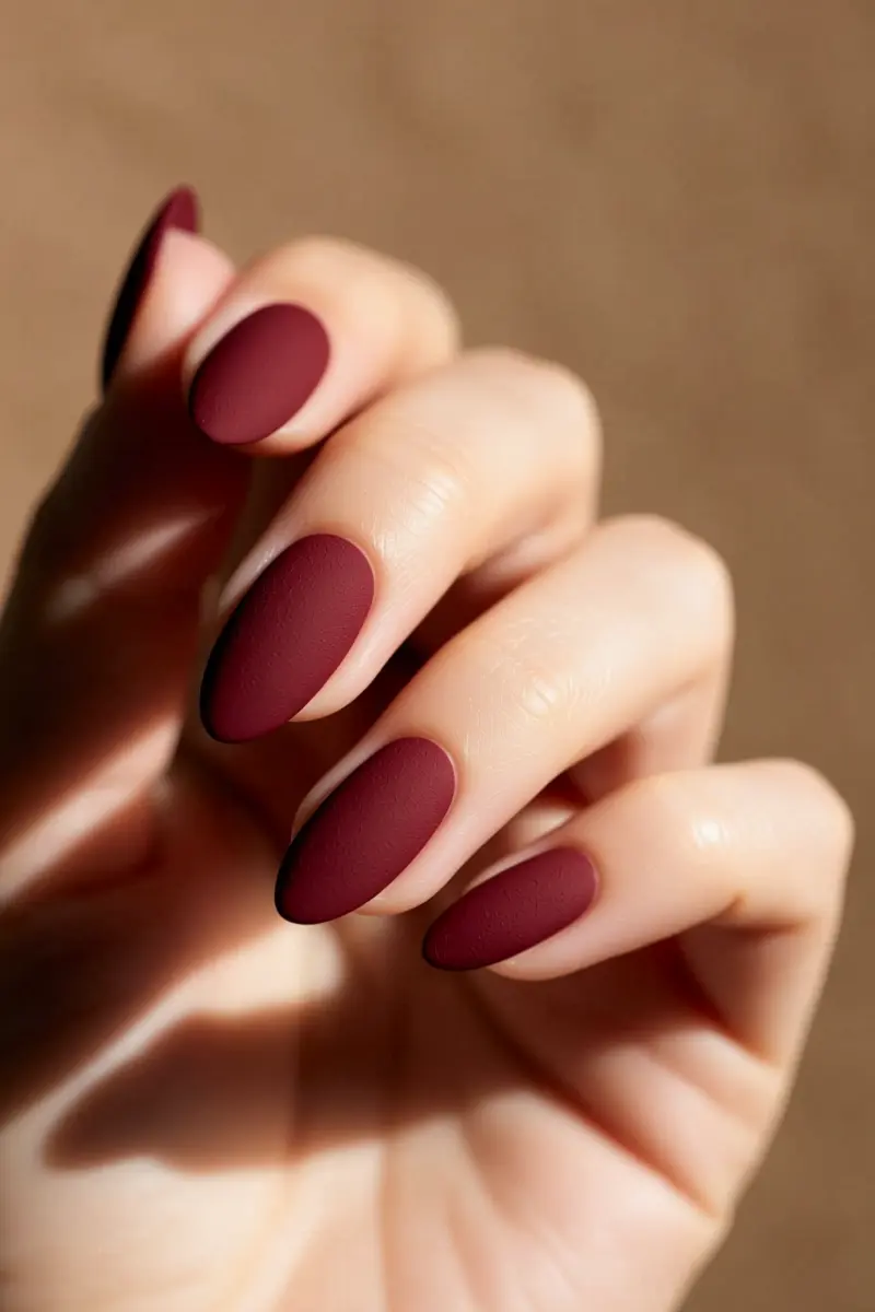 2. Deep Burgundy Matte Finish