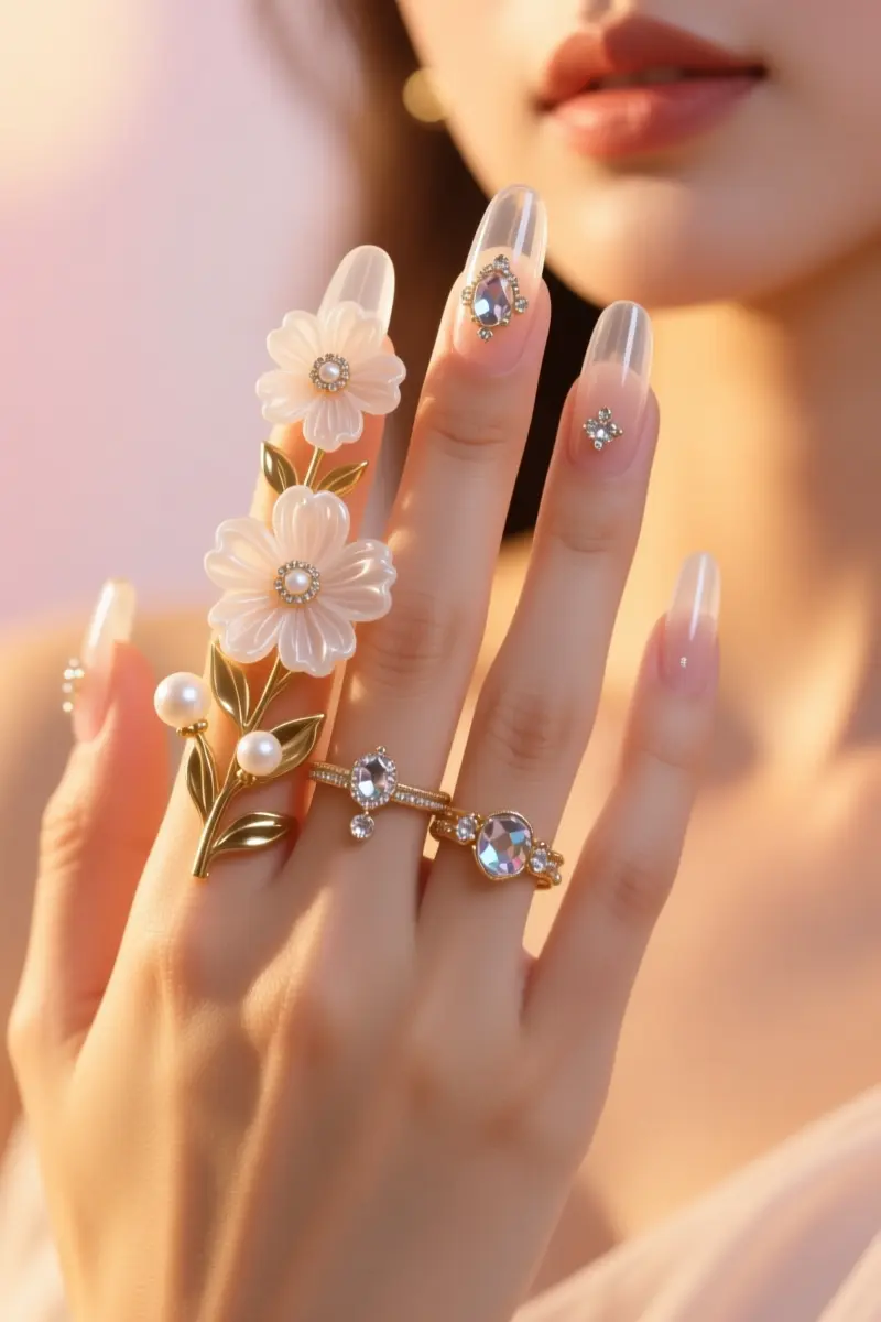 3. 3D Embellishments: Sculpted Artistry