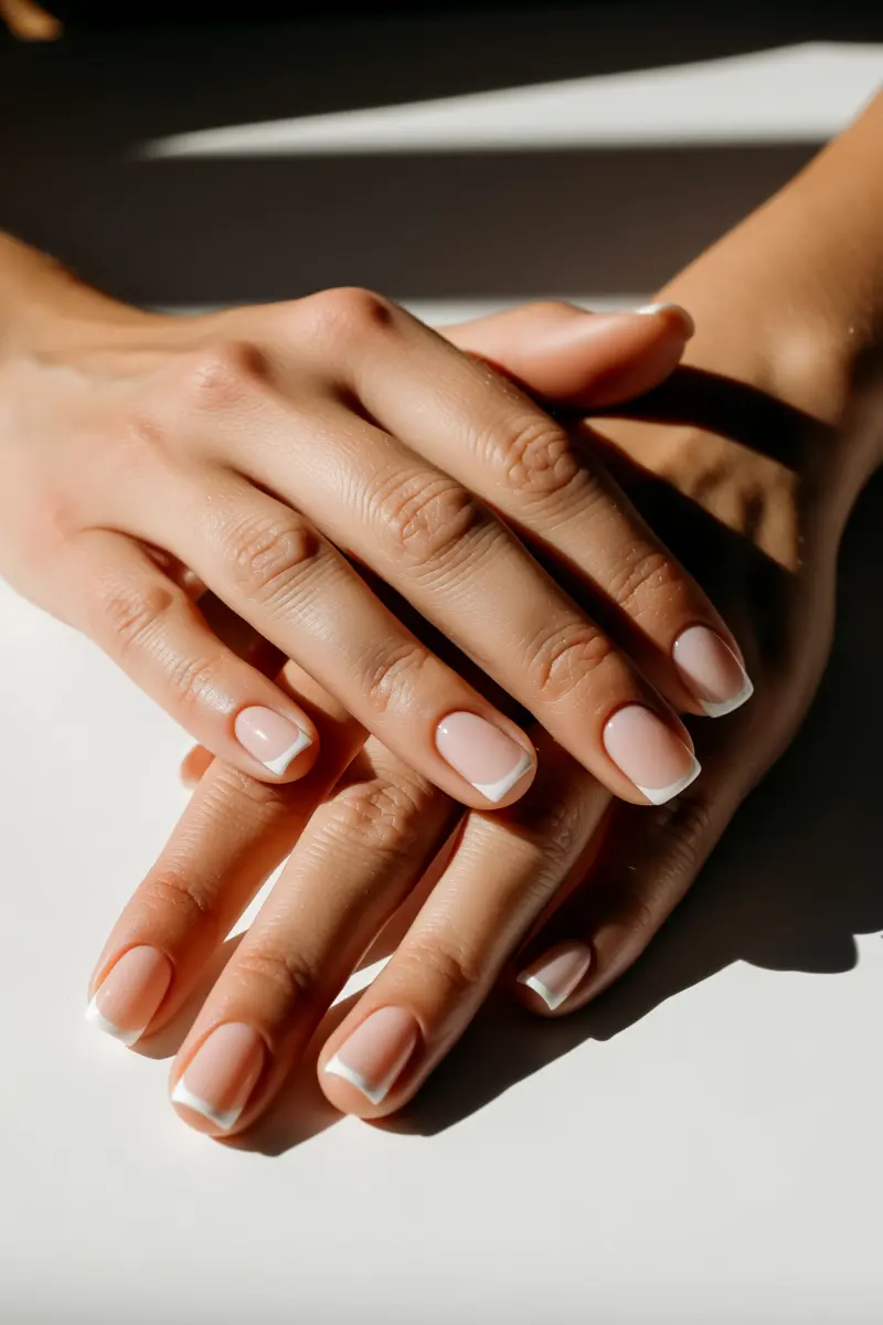 4. Chic Micro French Manicure