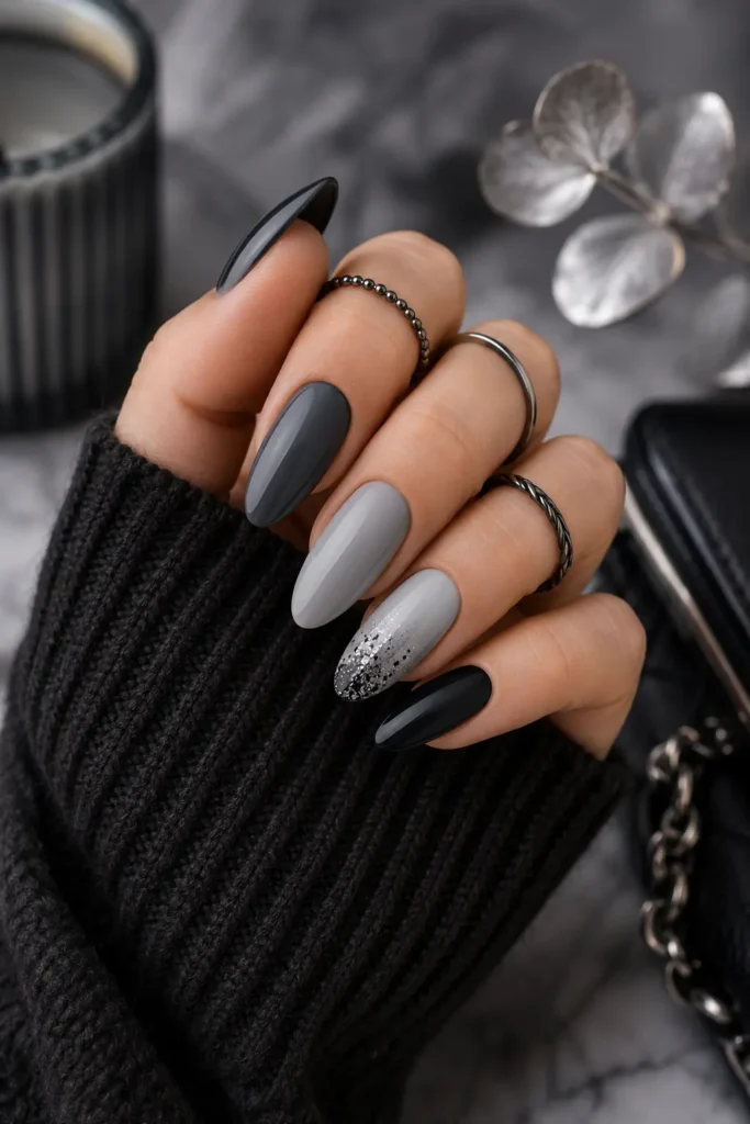 6. Monochrome Greyscale Glam