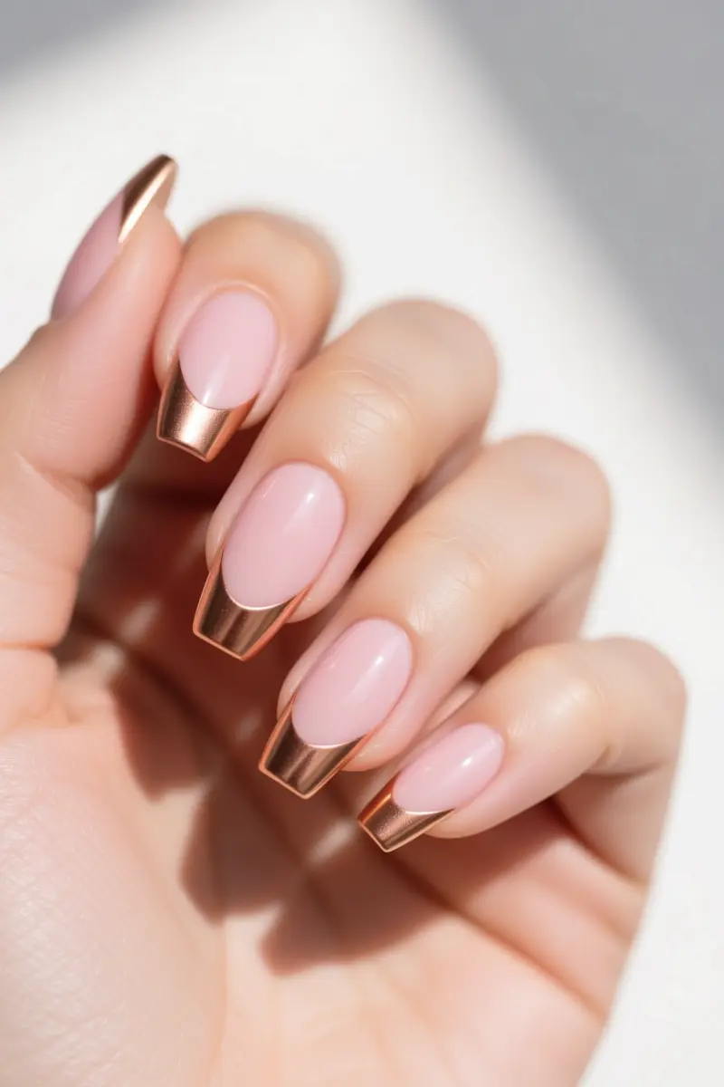 7. Reinvented French Tips with Color
