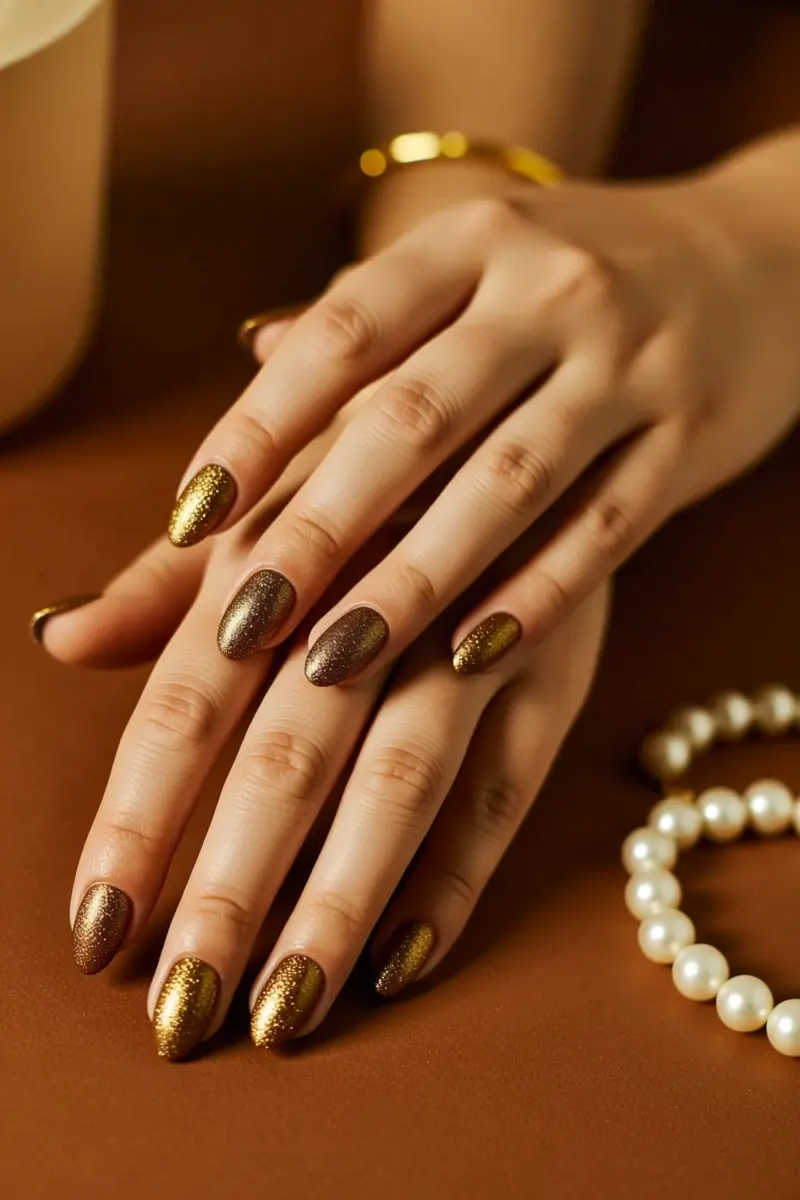 9. Shimmering Bronze Glam