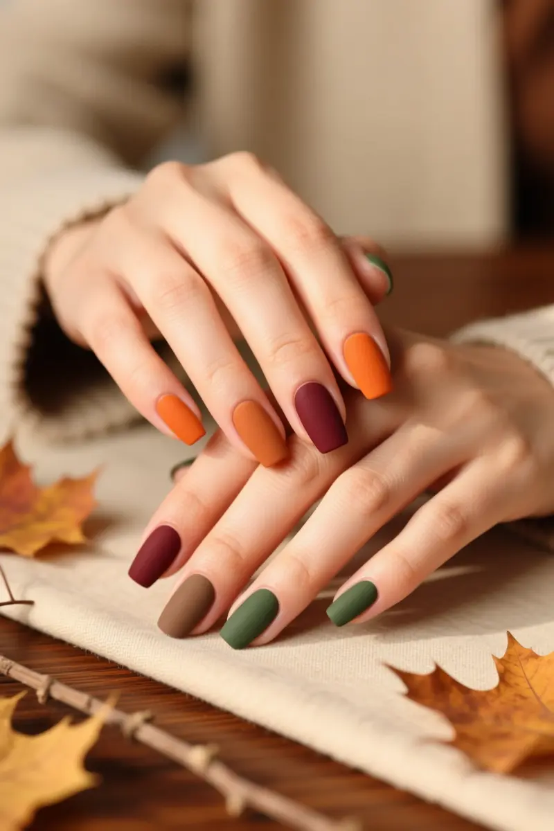 Autumn Earth Tones: Muted & Matte