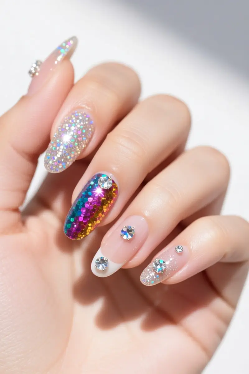 Glitter & Rhinestone Accents