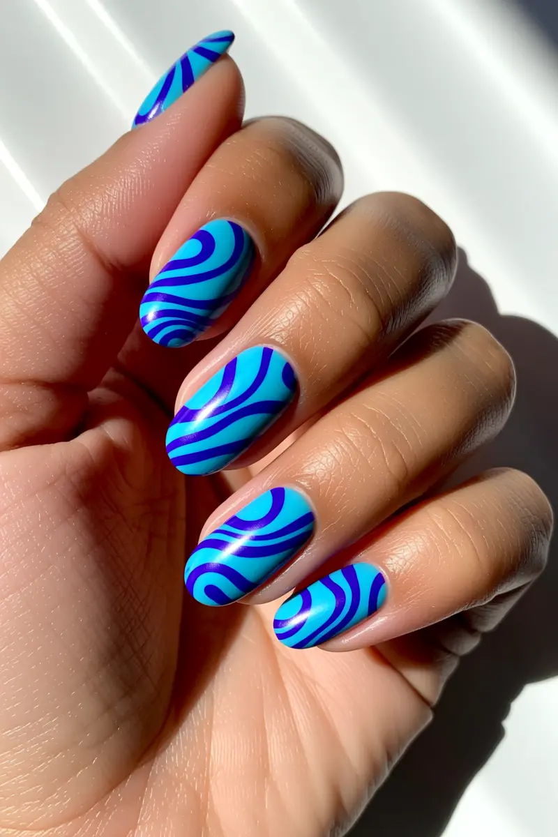 Idea 10: Abstract Swirls and Wavy Lines