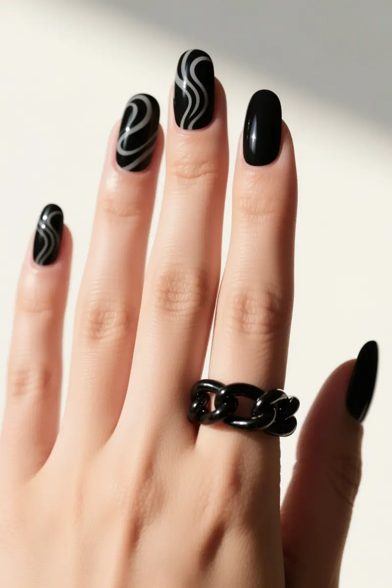 Idea 7: Matte Black with Glossy Details