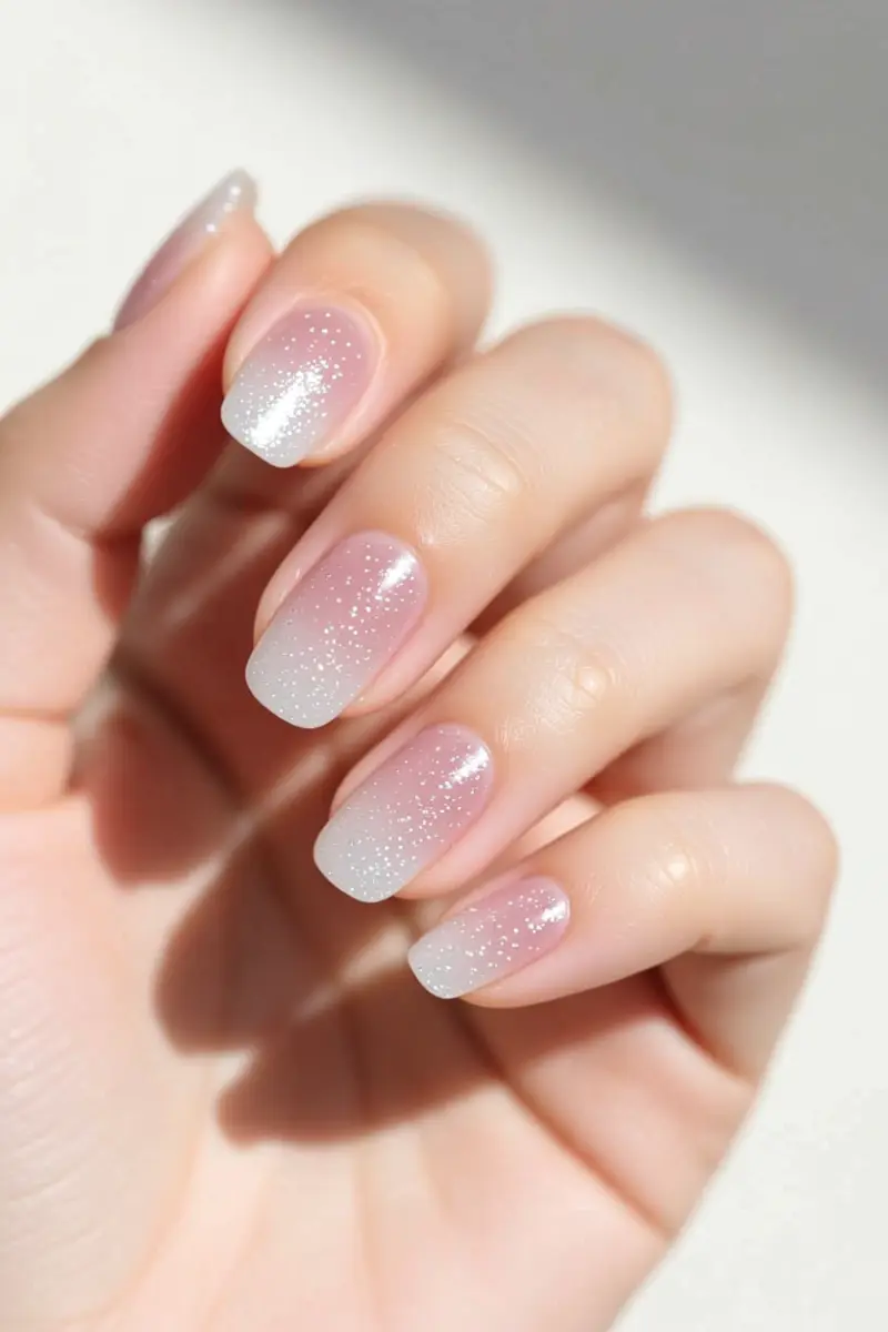 Subtle Glitter & Ombre Effects