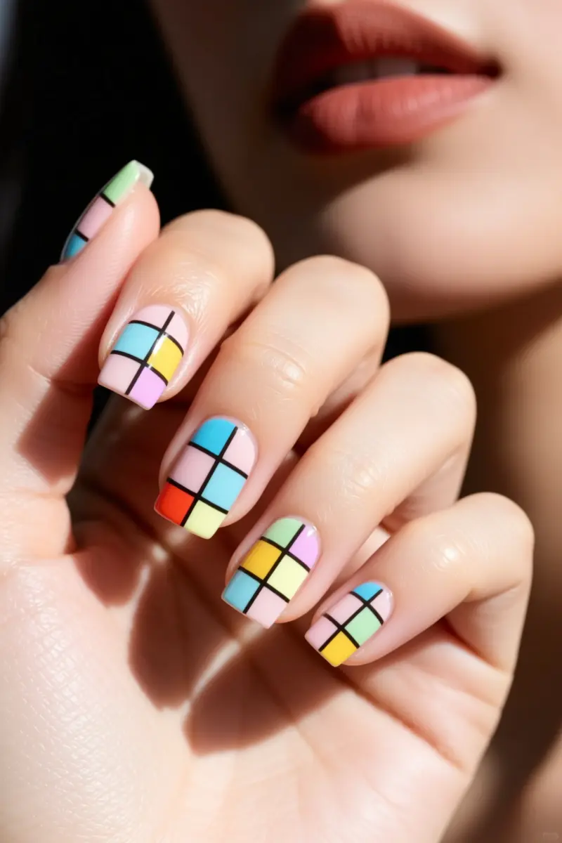 2. The Mismatched Retro Grid