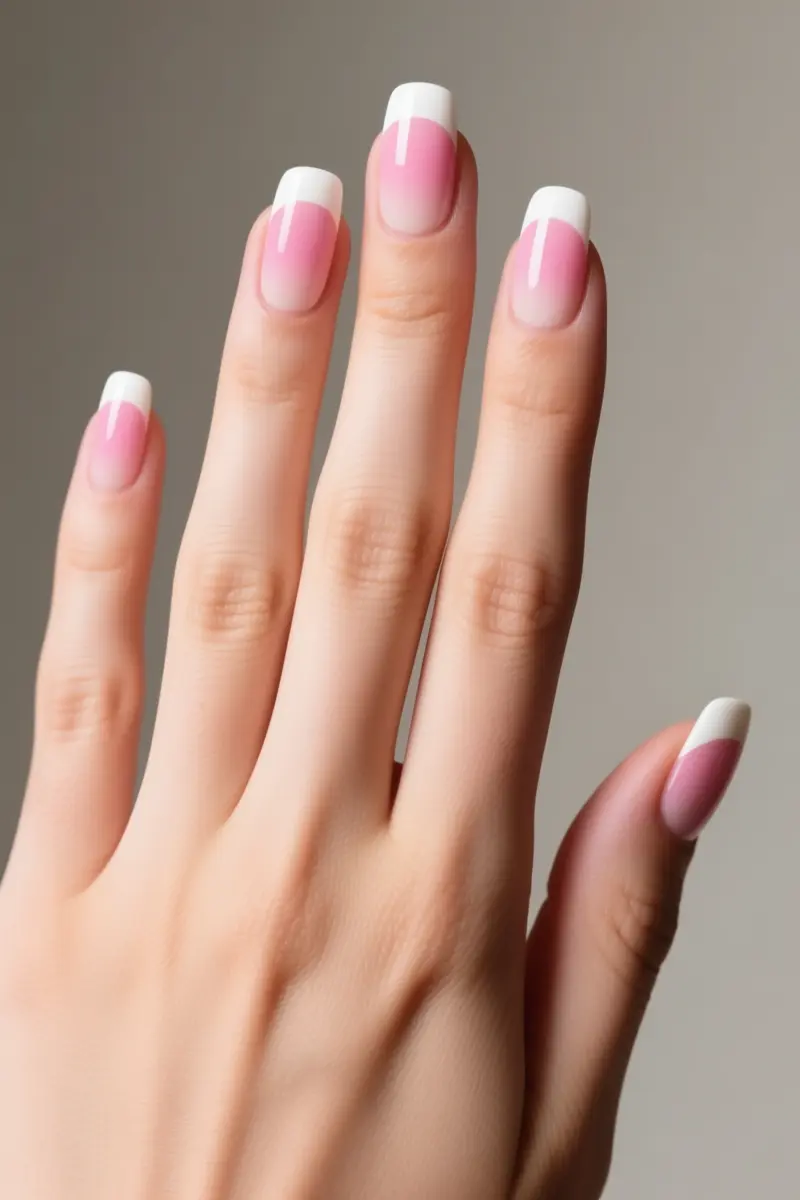 3. Classic Baby Boomer French Ombre