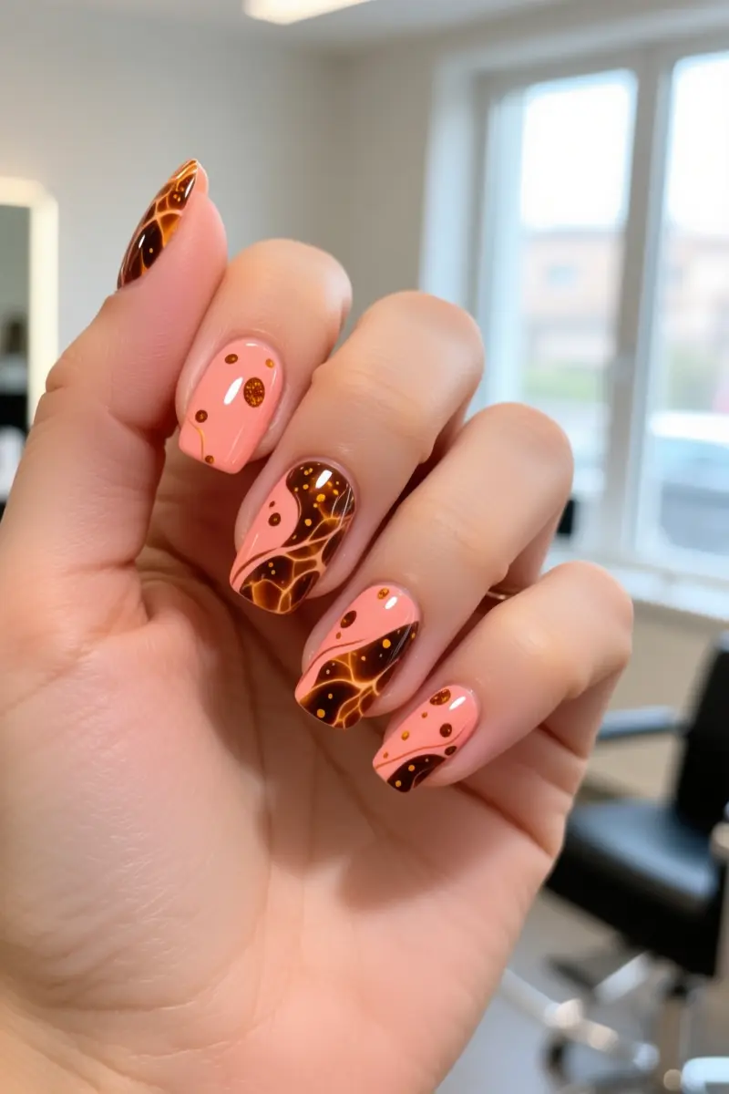 4. Abstract Coral Tortoiseshell
