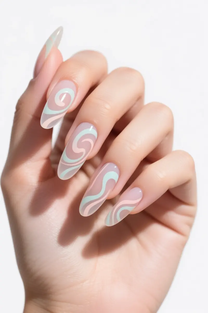 4. Abstract Negative Space Swirls