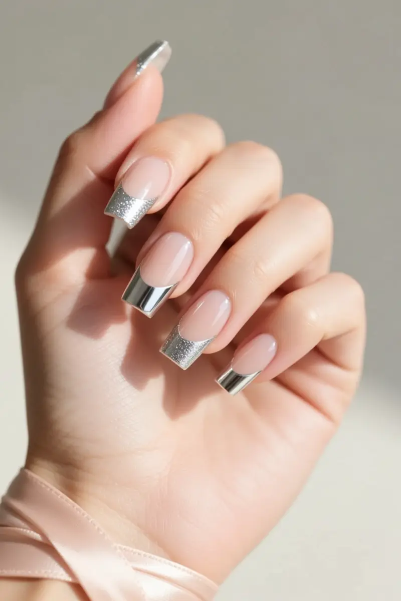 5. Glazed Donut Nude with Chrome Overlay