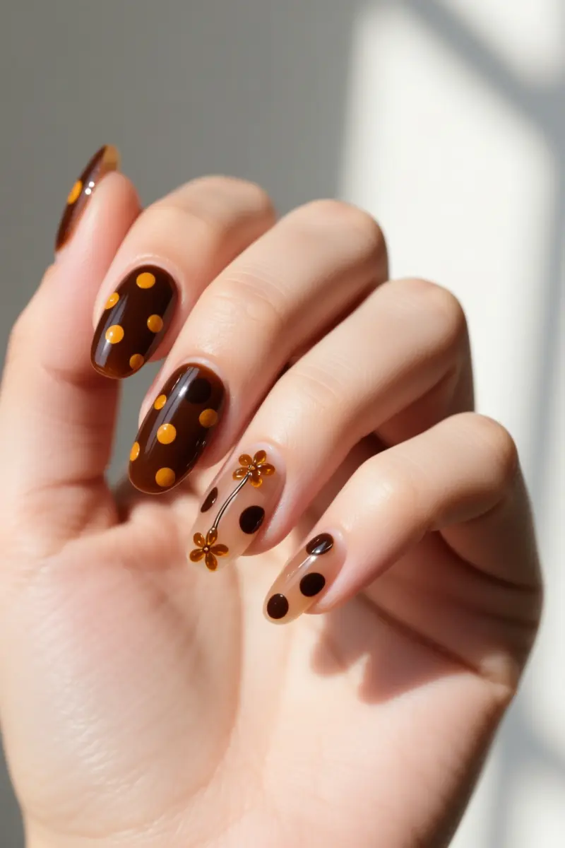 5. Rich Tortoiseshell Accent Tips